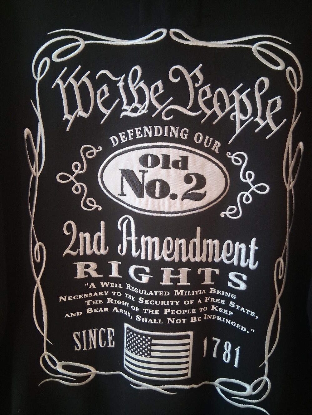 Buck Wear Men's Old No. 2 Hoodie "We The People" Defending Our 2nd Amenment